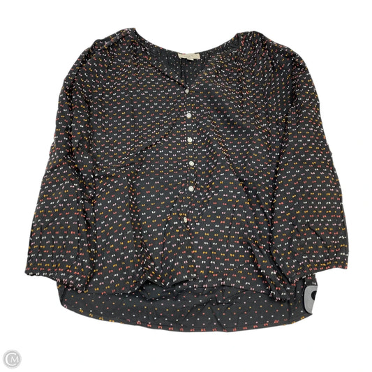Top Long Sleeve By Loft In Grey, Size: S