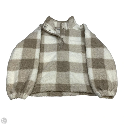 Sweatshirt Collar By Loft In Cream & Tan, Size: Sp