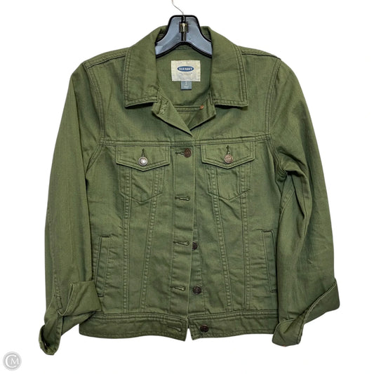 Jacket Denim By Old Navy In Green Denim, Size: S