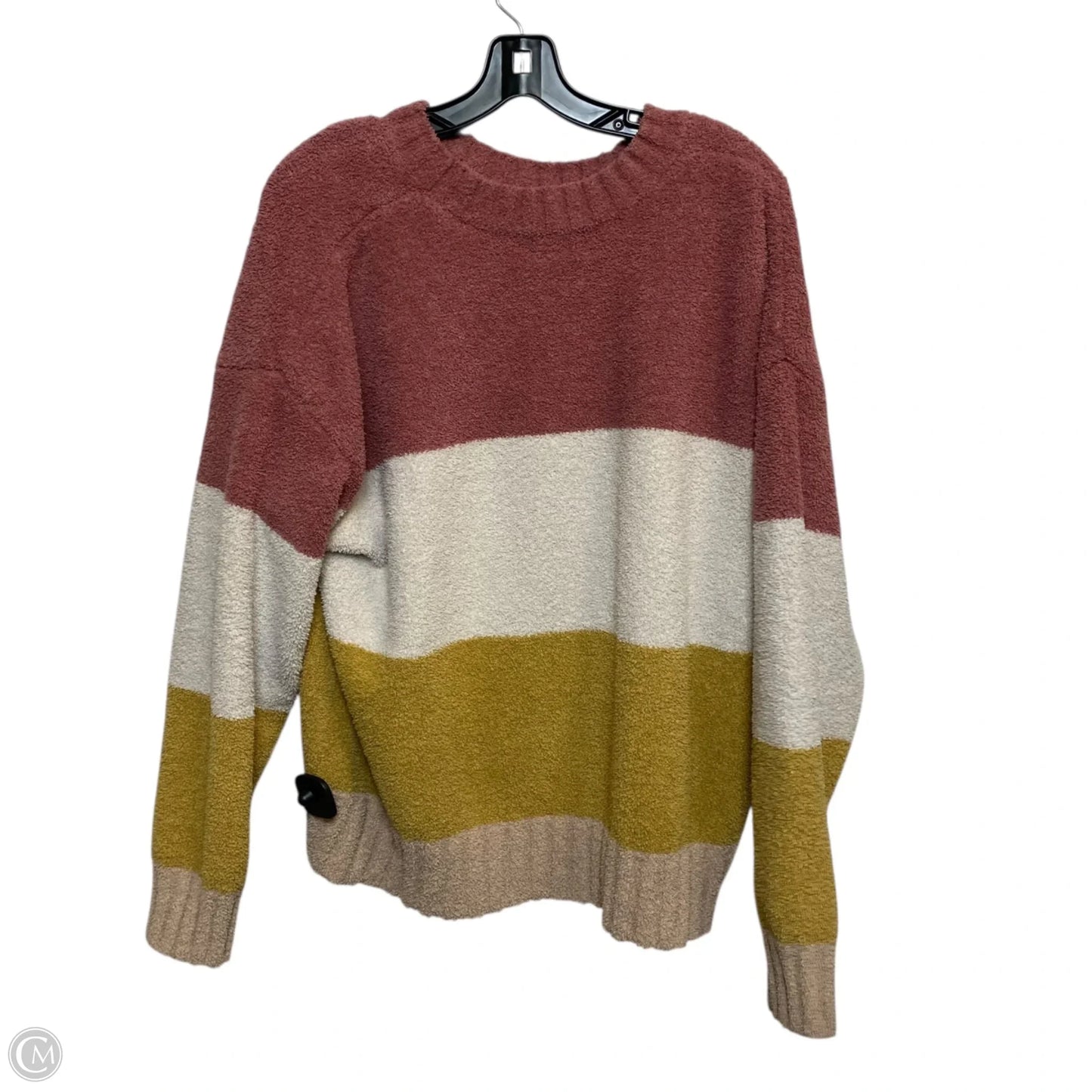 Sweater By Txs In Cream & Pink, Size: Xl