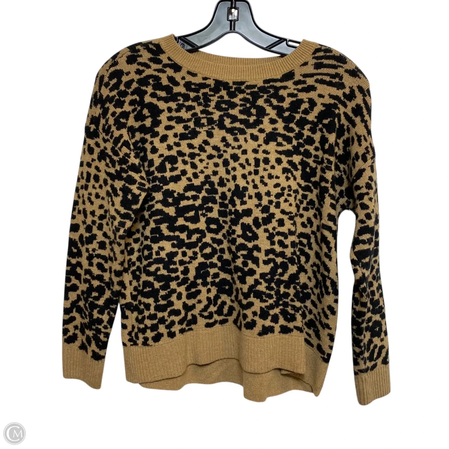 Sweater By Loft In Animal Print, Size: Mp