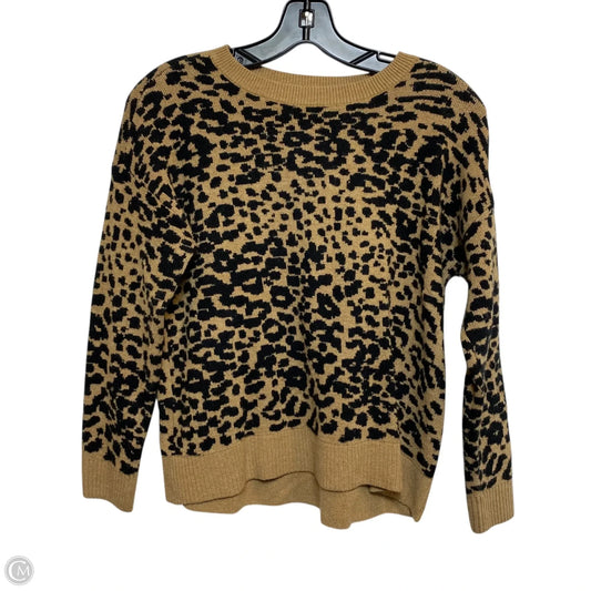 Sweater By Loft In Animal Print, Size: Mp