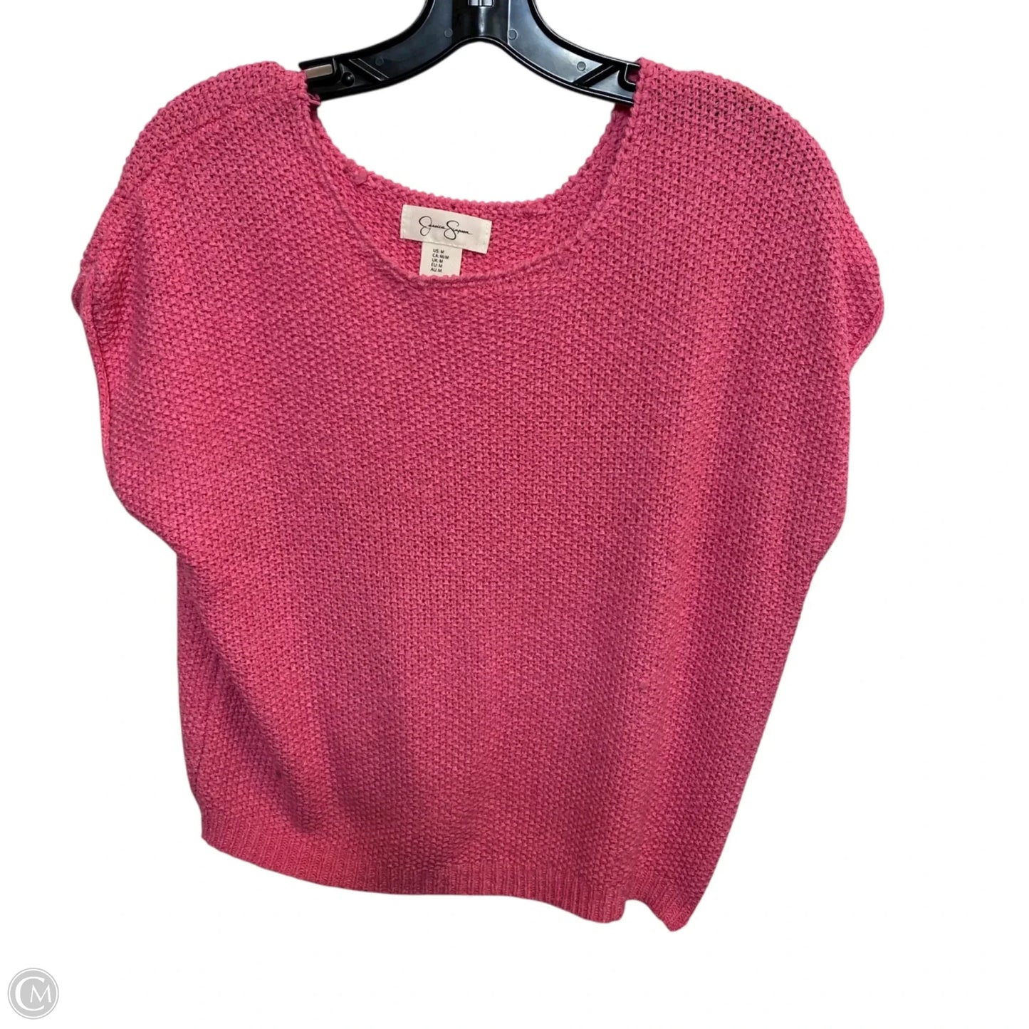 Sweater Short Sleeve By Jessica Simpson In Pink, Size: M