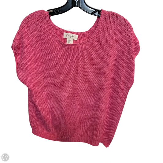 Sweater Short Sleeve By Jessica Simpson In Pink, Size: M