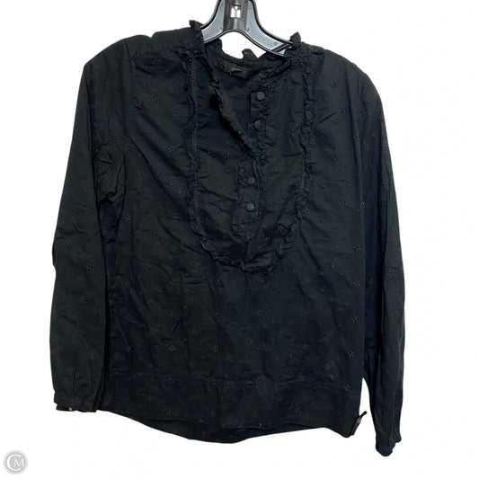 Top Long Sleeve By J. Crew In Black, Size: S