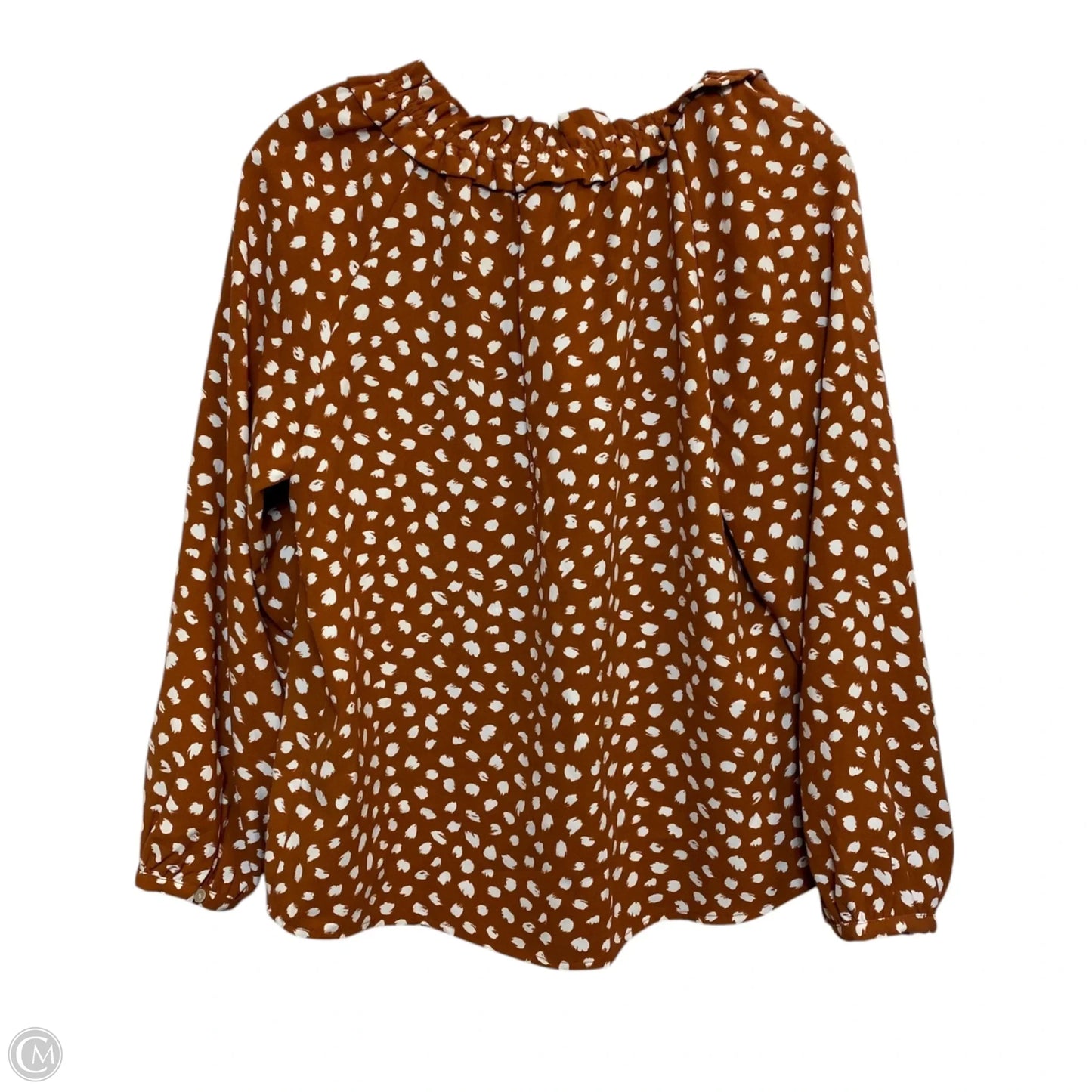 Blouse Long Sleeve By J. Crew In Orange, Size: S