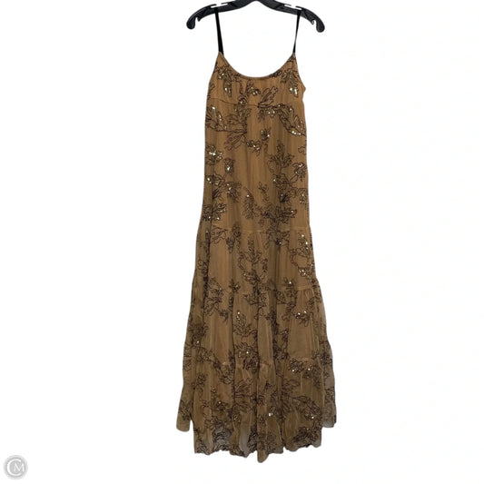 Dress Casual Maxi By Anthropologie In Brown, Size: Xs