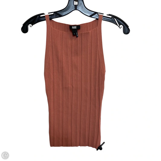 Top Sleeveless Designer By Paige In Pink, Size: S