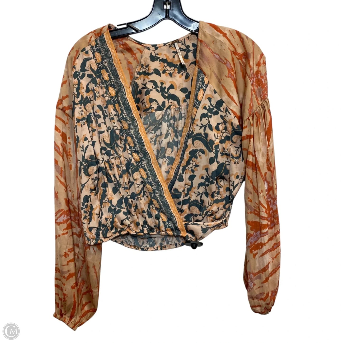 Top Long Sleeve By Free People In Orange, Size: Xs