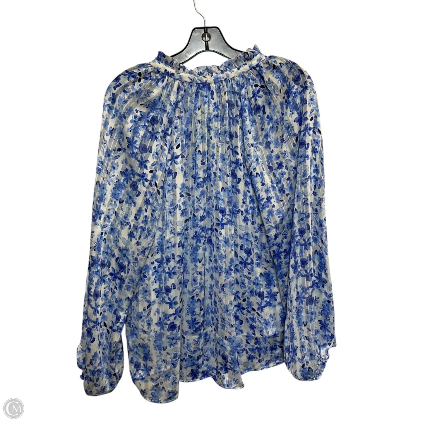 Top Long Sleeve By H&m In Blue, Size: L