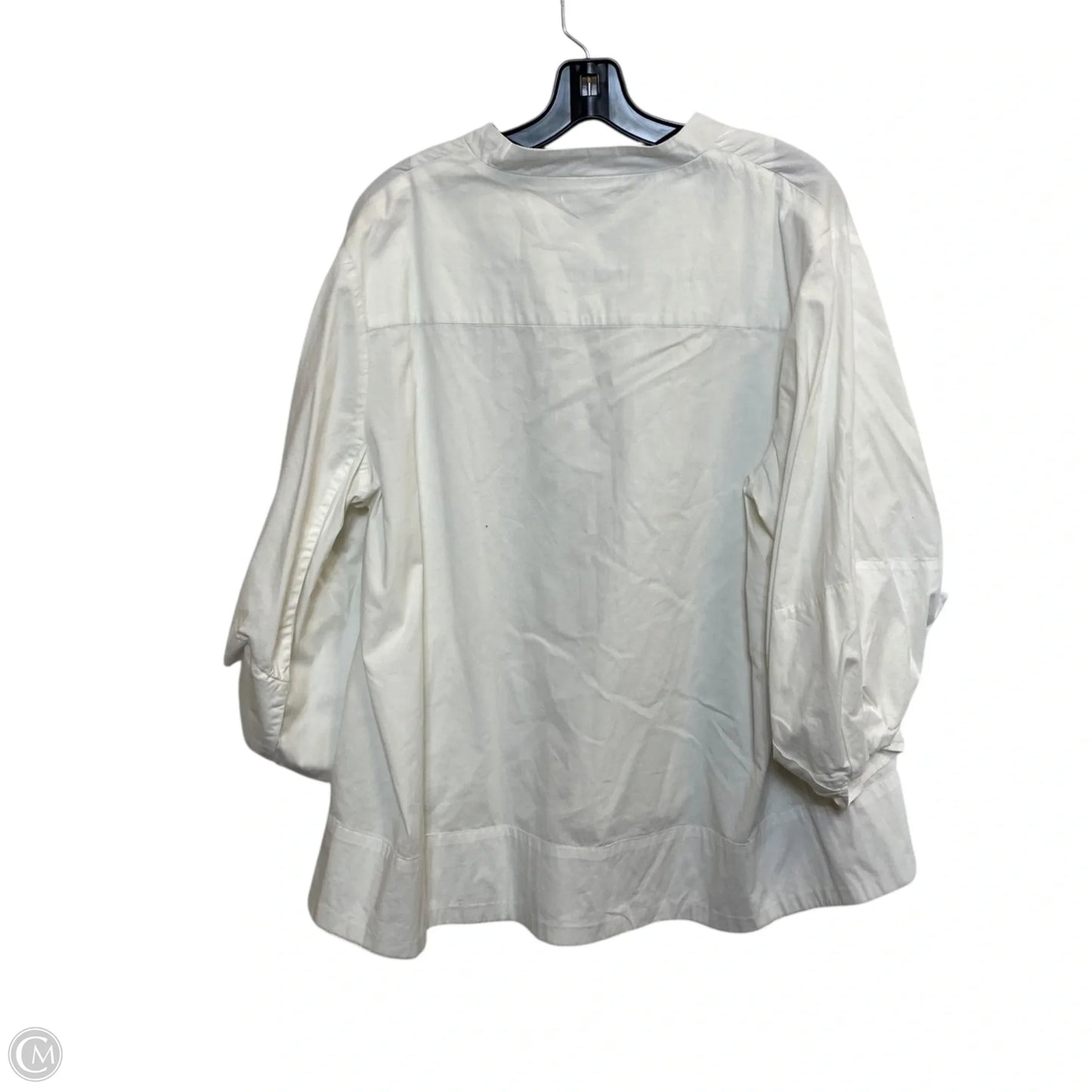 Top Long Sleeve By Love In In White, Size: L