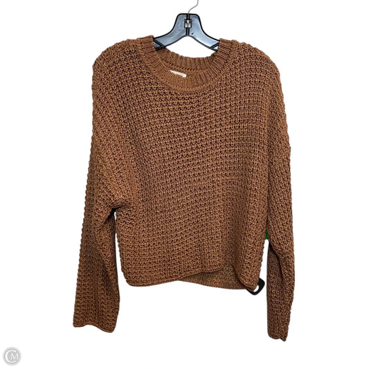 Sweater By Blu Pepper In Brown, Size: M