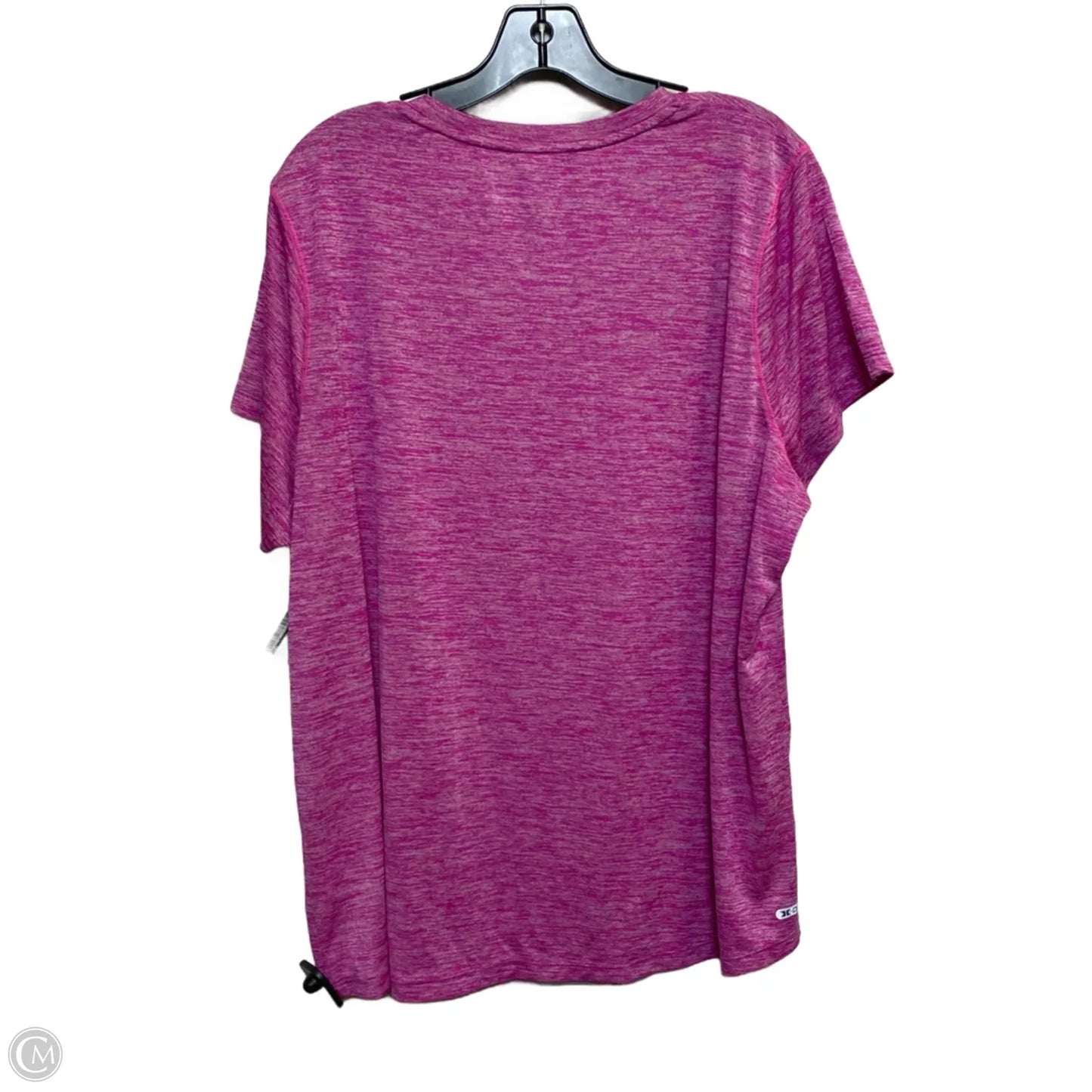 Athletic Top Short Sleeve By Rbx In Pink, Size: 3x