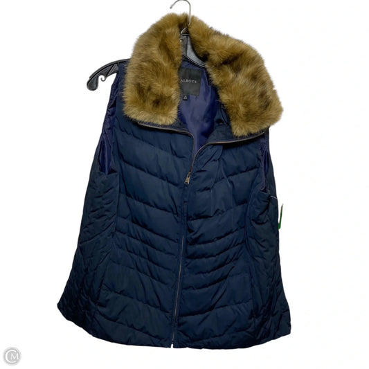 Vest Puffer & Quilted By Talbots In Navy, Size: Xl