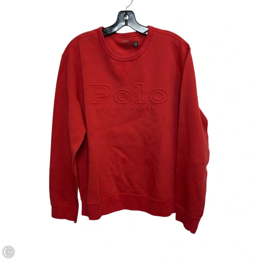 Sweatshirt Crewneck By Polo Ralph Lauren In Red, Size: L