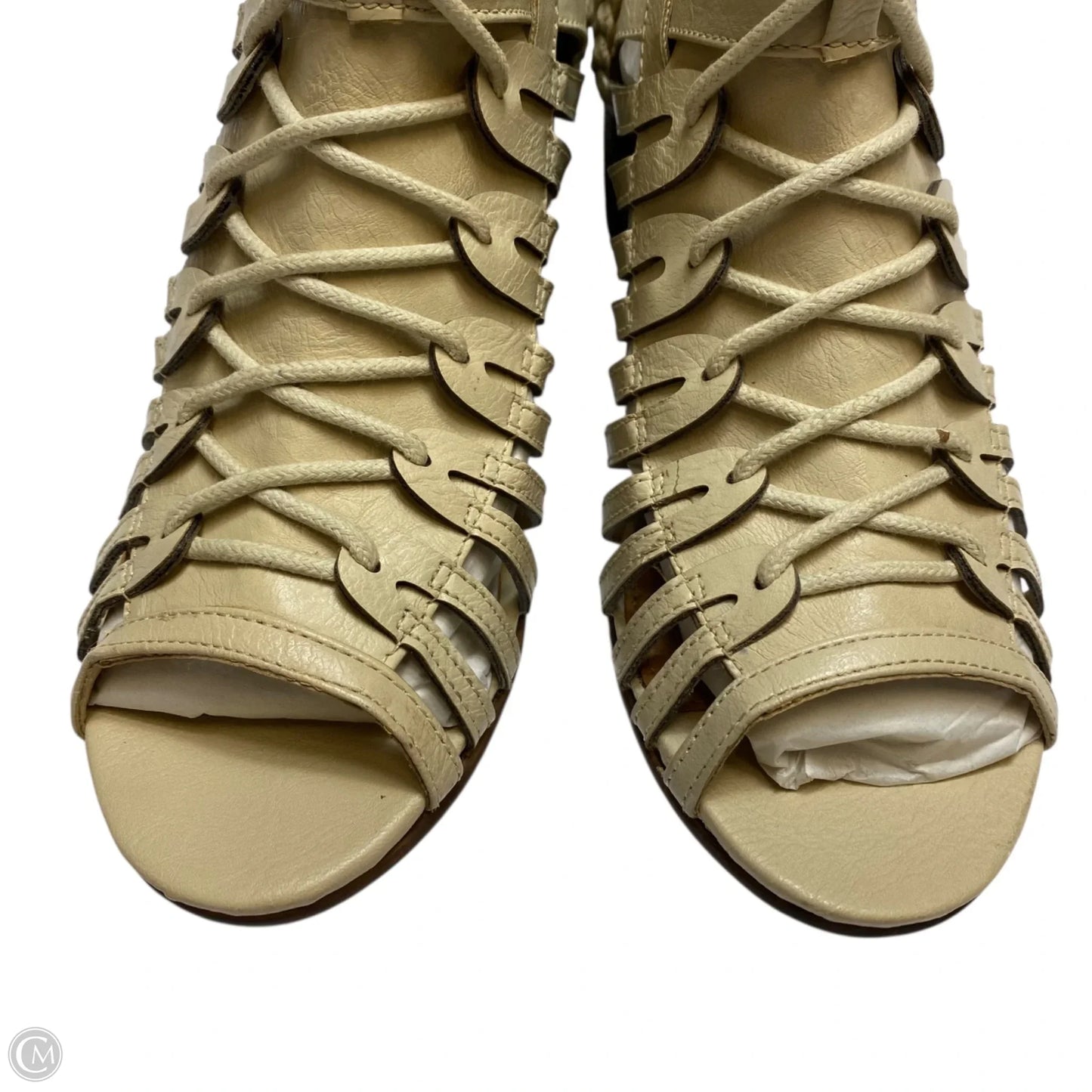 Shoes Heels Block By Not Rated In Cream, Size: 8