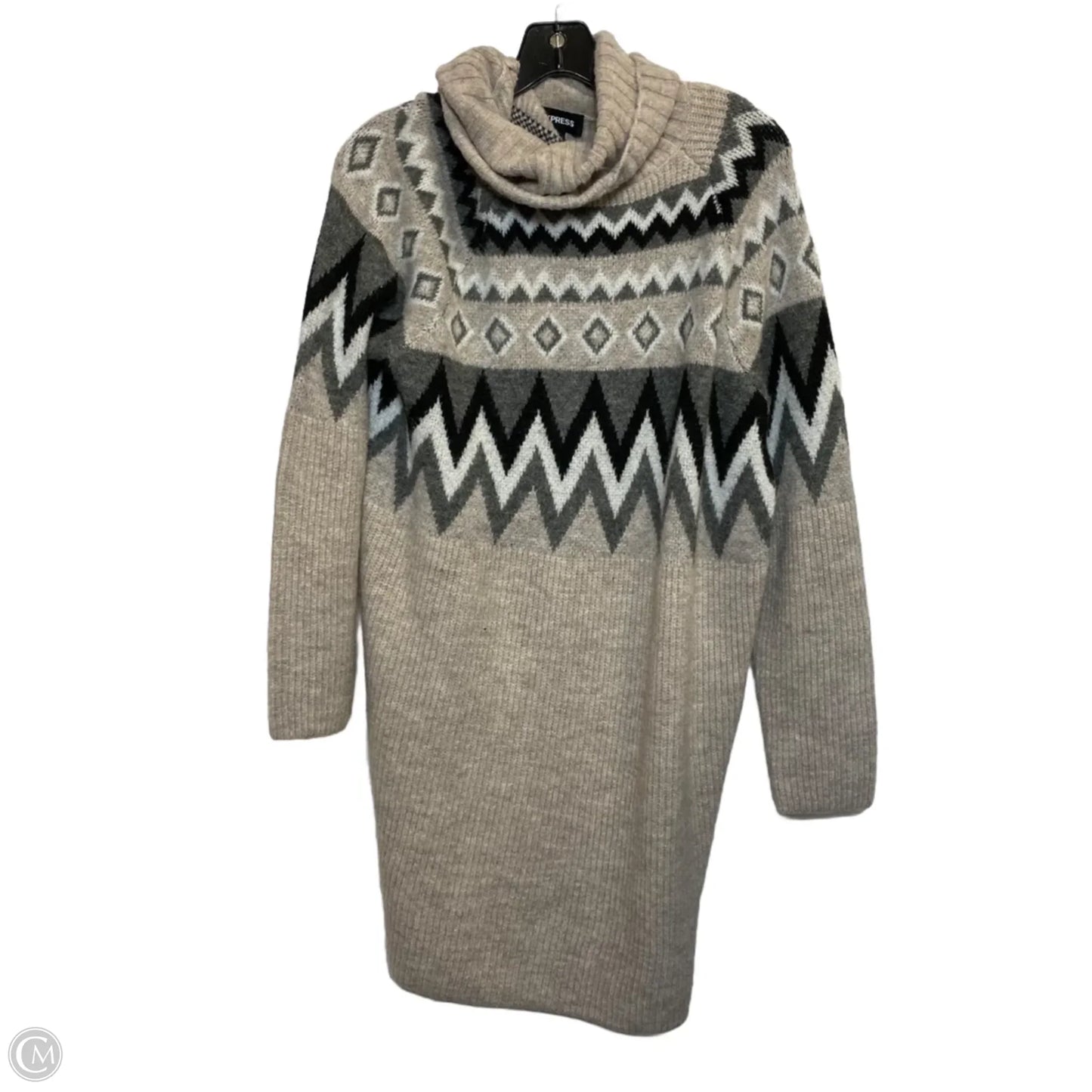 Dress Sweater By Express In Brown, Size: M