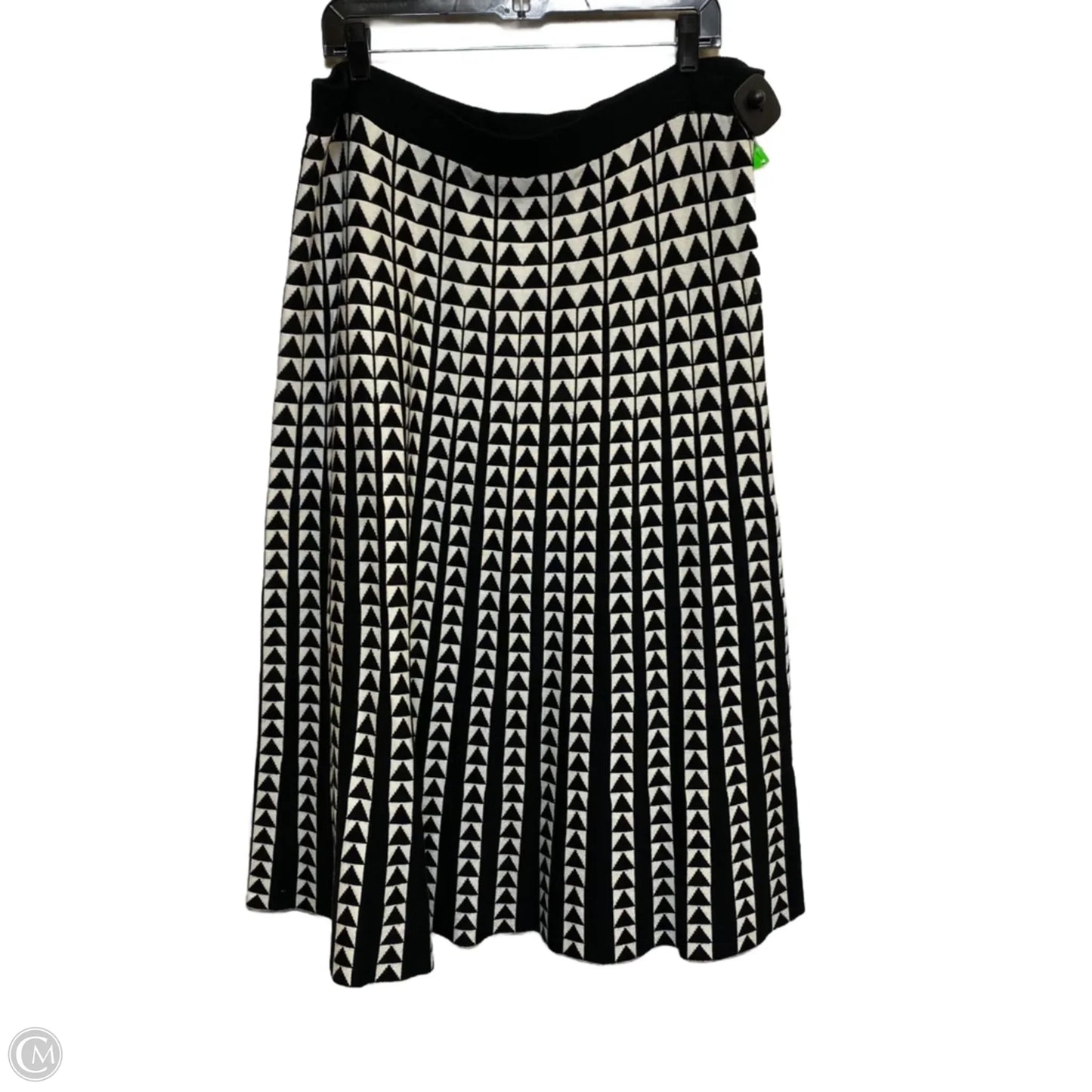 Skirt Midi By Lapis In Black & White, Size: 3x