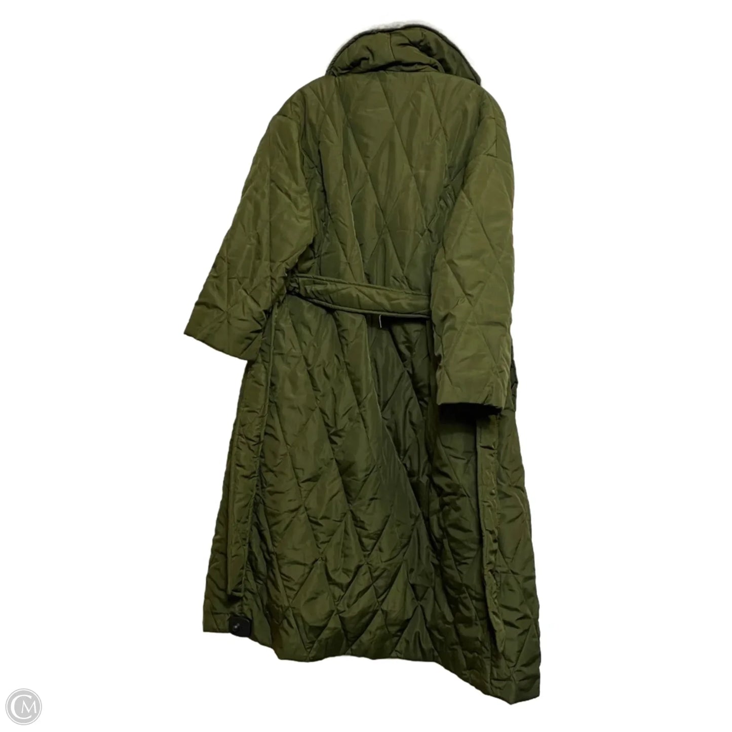 Coat Puffer & Quilted By Topshop In Green, Size: Xs