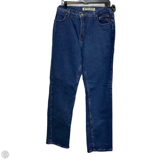 Jeans Straight By Harley Davidson In Blue Denim, Size: 14l