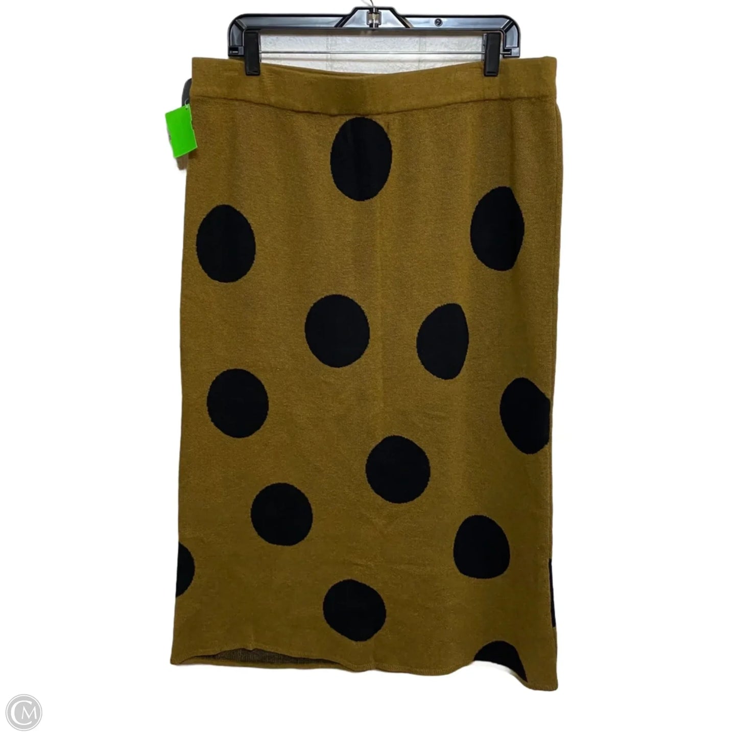 Skirt Midi By Who What Wear In Brown, Size: Xl