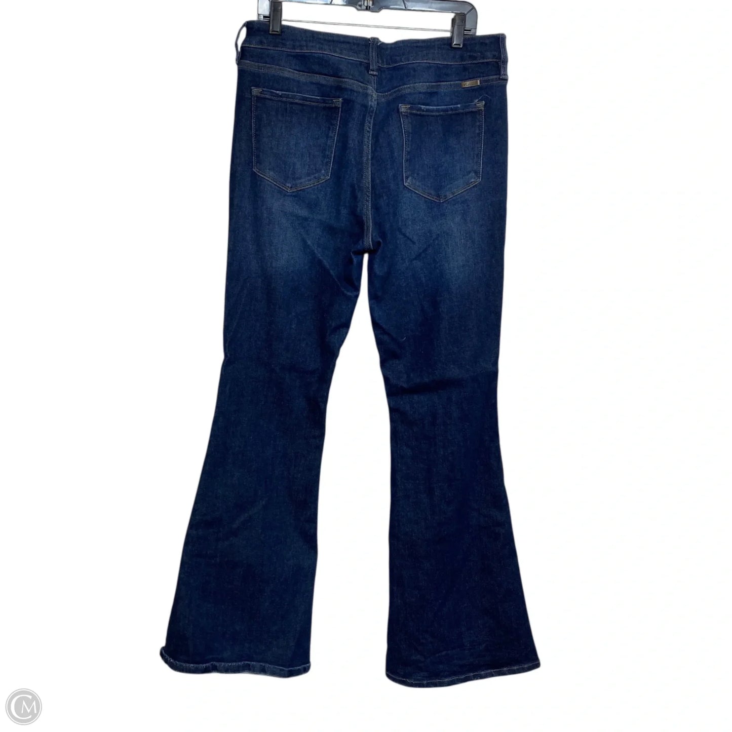 Jeans Flared By Kancan In Blue Denim, Size: 12