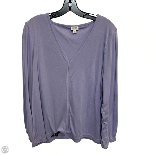 Top Long Sleeve By J. Crew In Purple, Size: 3x