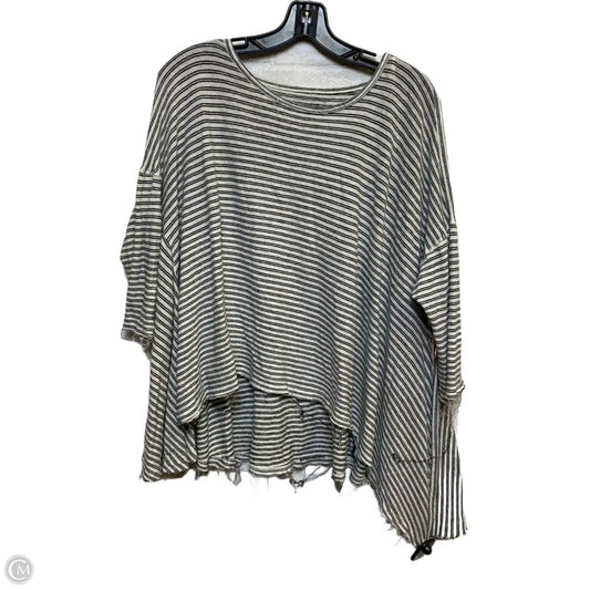 Top 3/4 Sleeve By We The Free In Black & White, Size: Xs