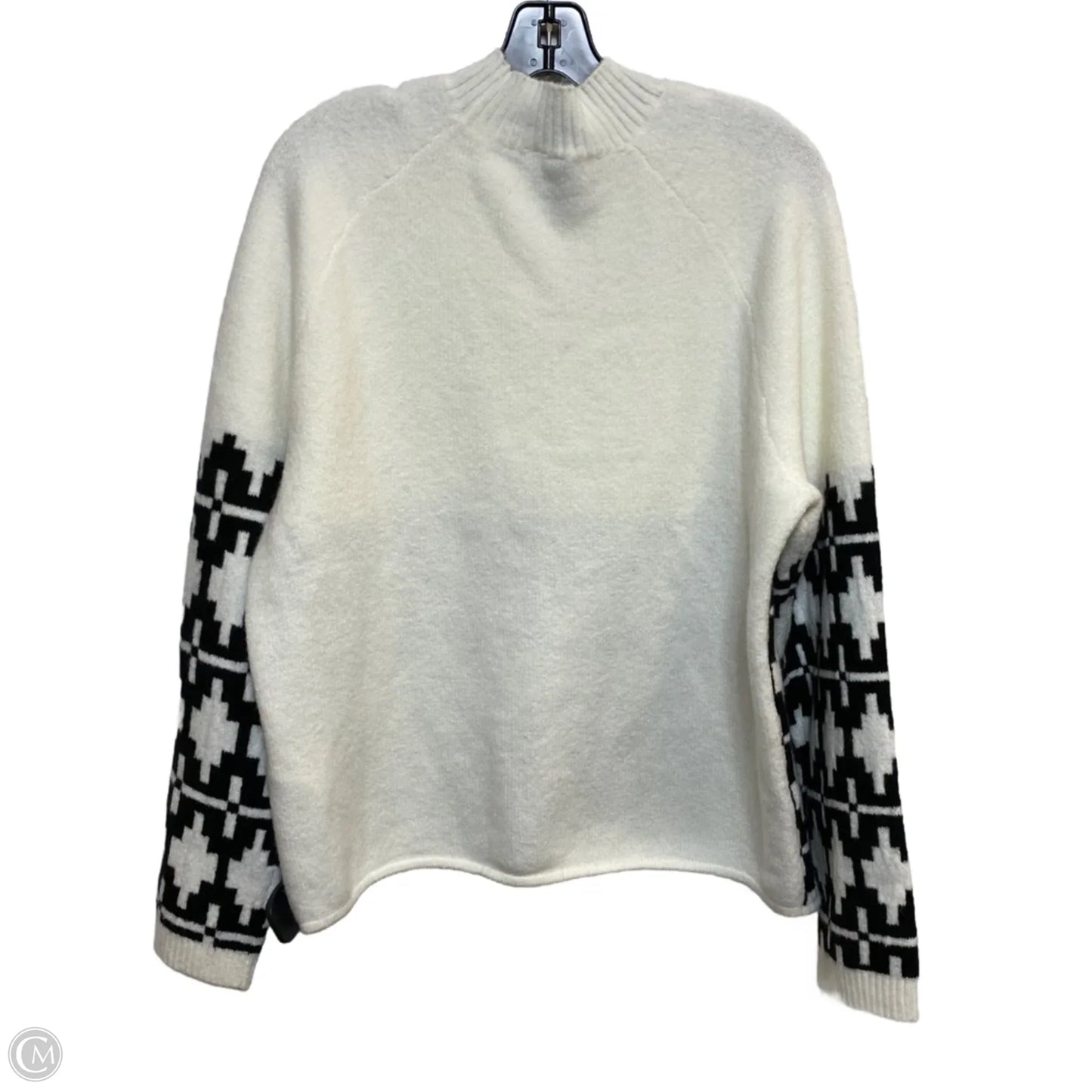 Sweater By Divided In Black & Cream, Size: M