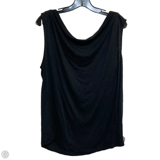 Top Sleeveless Basic By Halogen In Black, Size: L