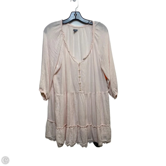 Tunic 3/4 Sleeve By Aerie In Pink, Size: L