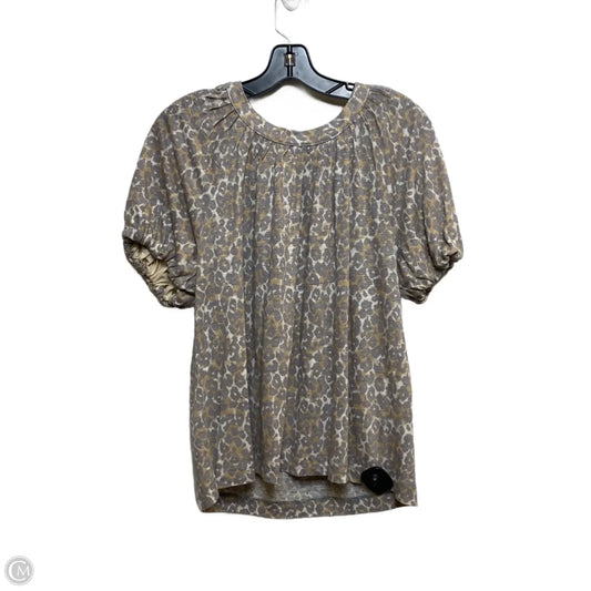 Top Short Sleeve By Maeve In Animal Print, Size: M
