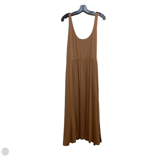 Dress Casual Midi By A New Day In Brown, Size: Xl