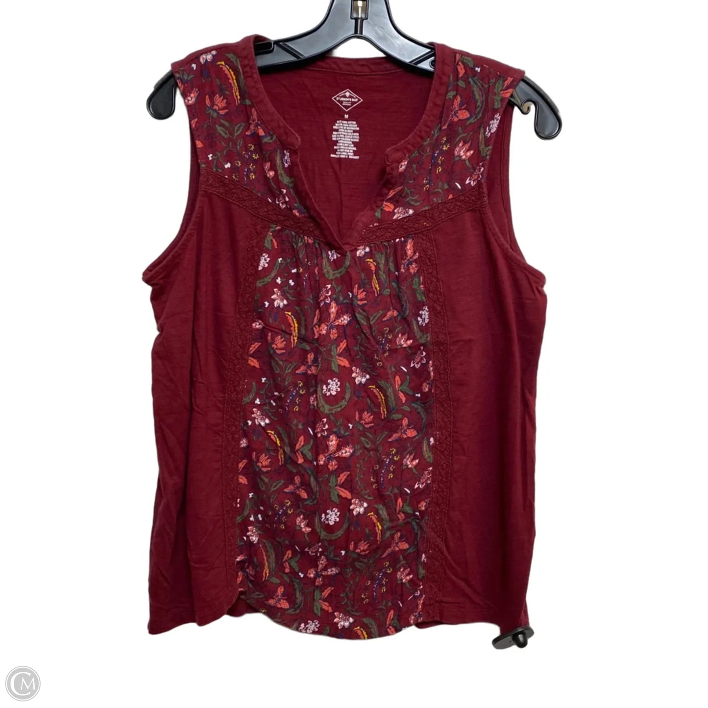Top Sleeveless By St Johns Bay In Red, Size: M