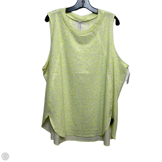 Athletic Tank Top By Athleta In Green, Size: 3x