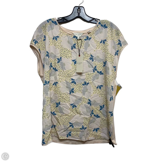 Top Sleeveless Designer By Ted Baker In Blue & Pink, Size: M