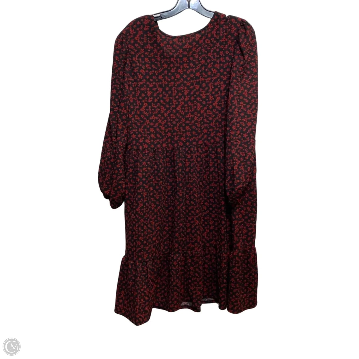Dress Casual Short By Sandra Darren In Red, Size: 1x