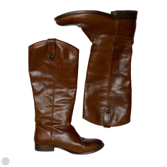 Boots Designer By Frye In Brown, Size: 8.5