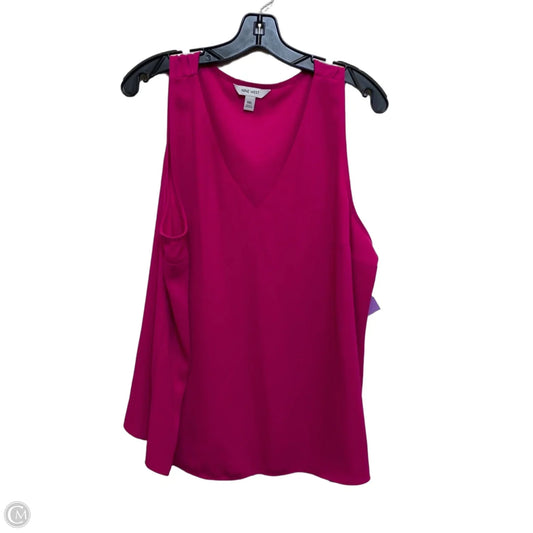 Top Sleeveless By Nine West Apparel In Pink, Size: Xxl