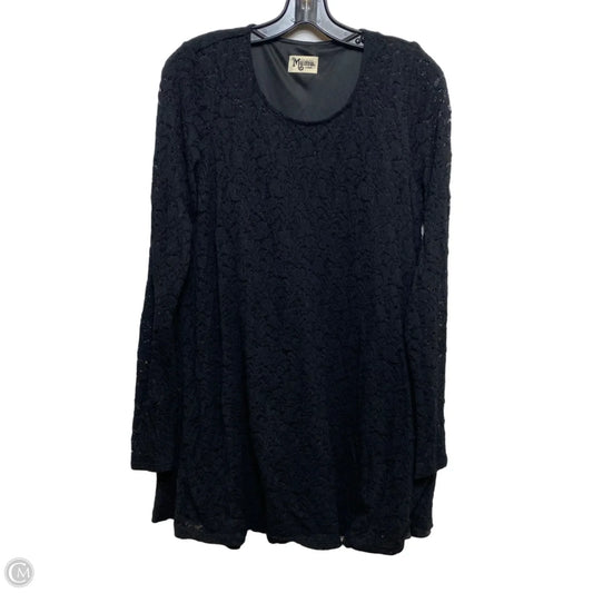 Top Long Sleeve Designer By Show Me Your Mumu In Black, Size: L