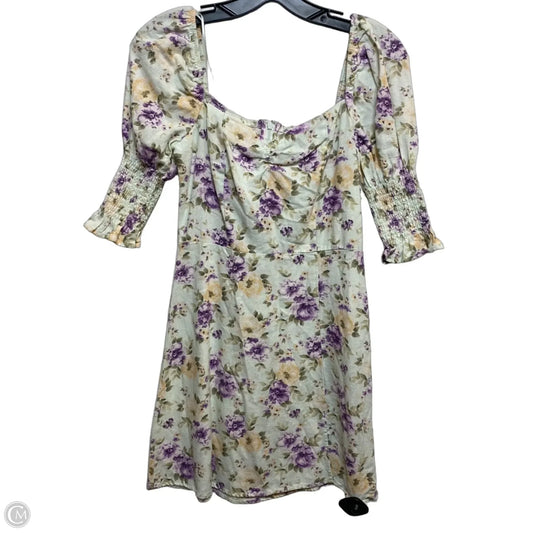 Dress Casual Short By Blue Rain In Floral Print, Size: S