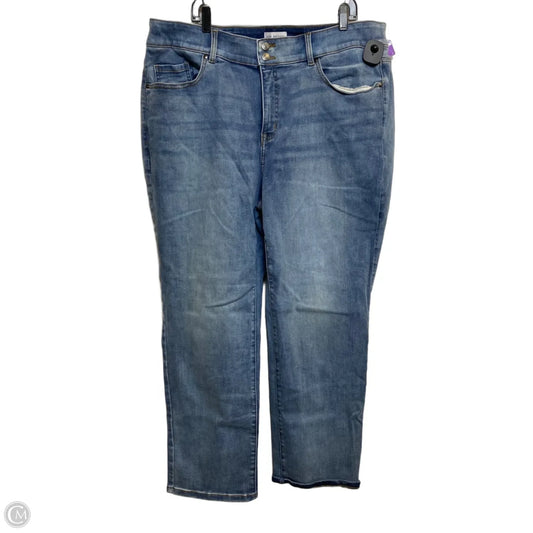 Jeans Straight By Lane Bryant In Blue Denim, Size: 22