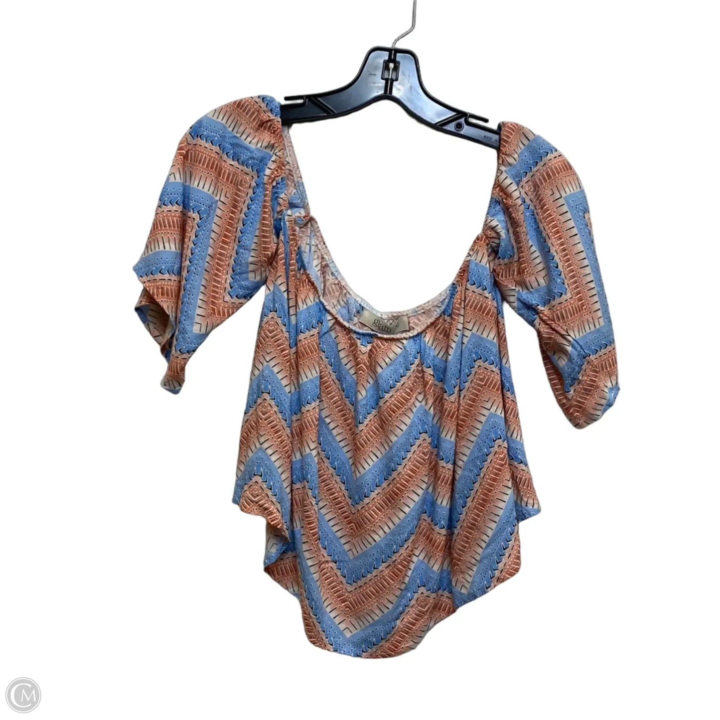 Top Sleeveless By Glam In Blue, Size: S