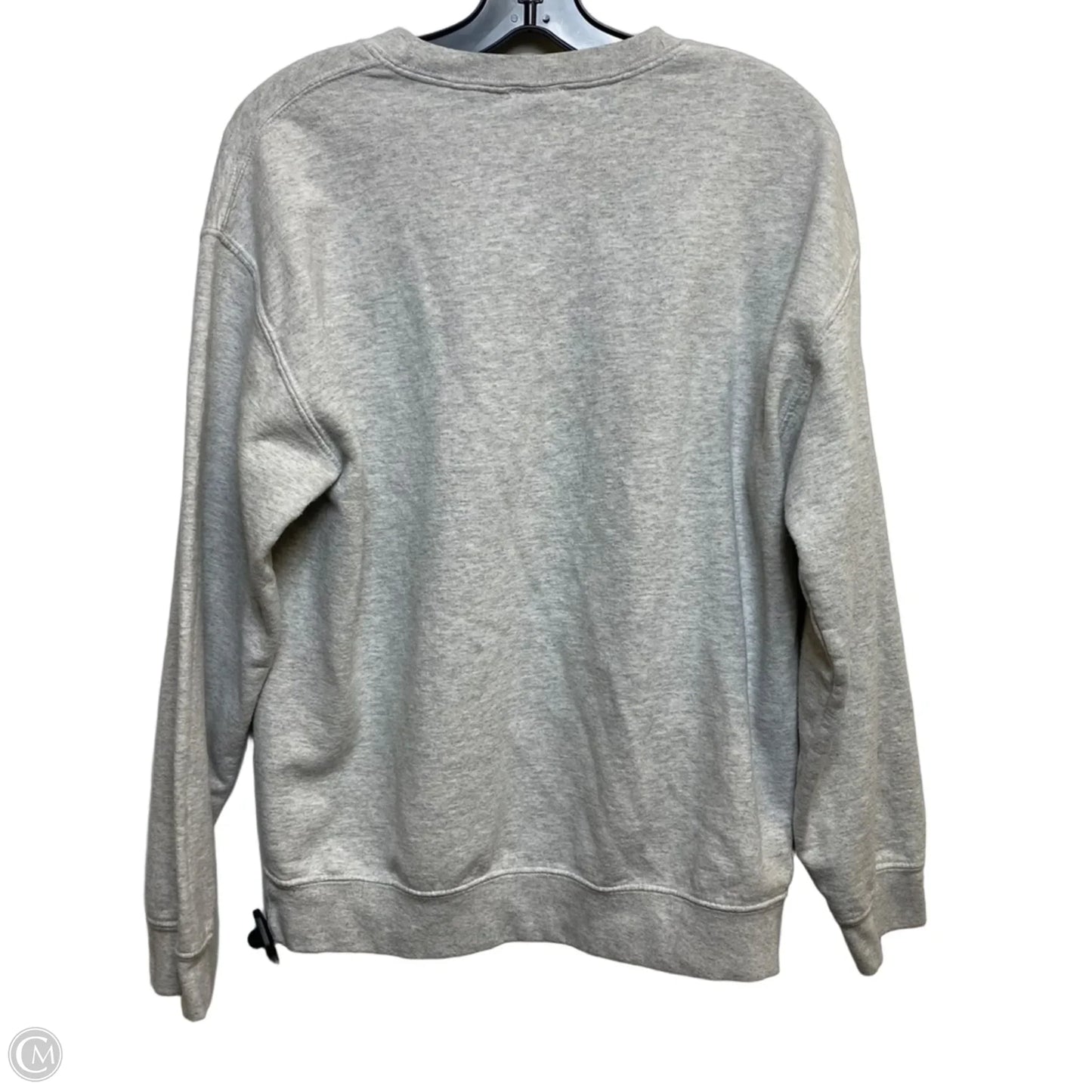 Athletic Sweatshirt Crewneck By Mv Sport In Grey, Size: M