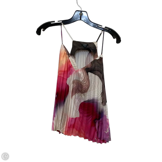 Top Sleeveless By Express In Brown & Pink, Size: S