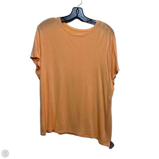 Top Short Sleeve Basic By Nine West Apparel In Orange, Size: Xxl