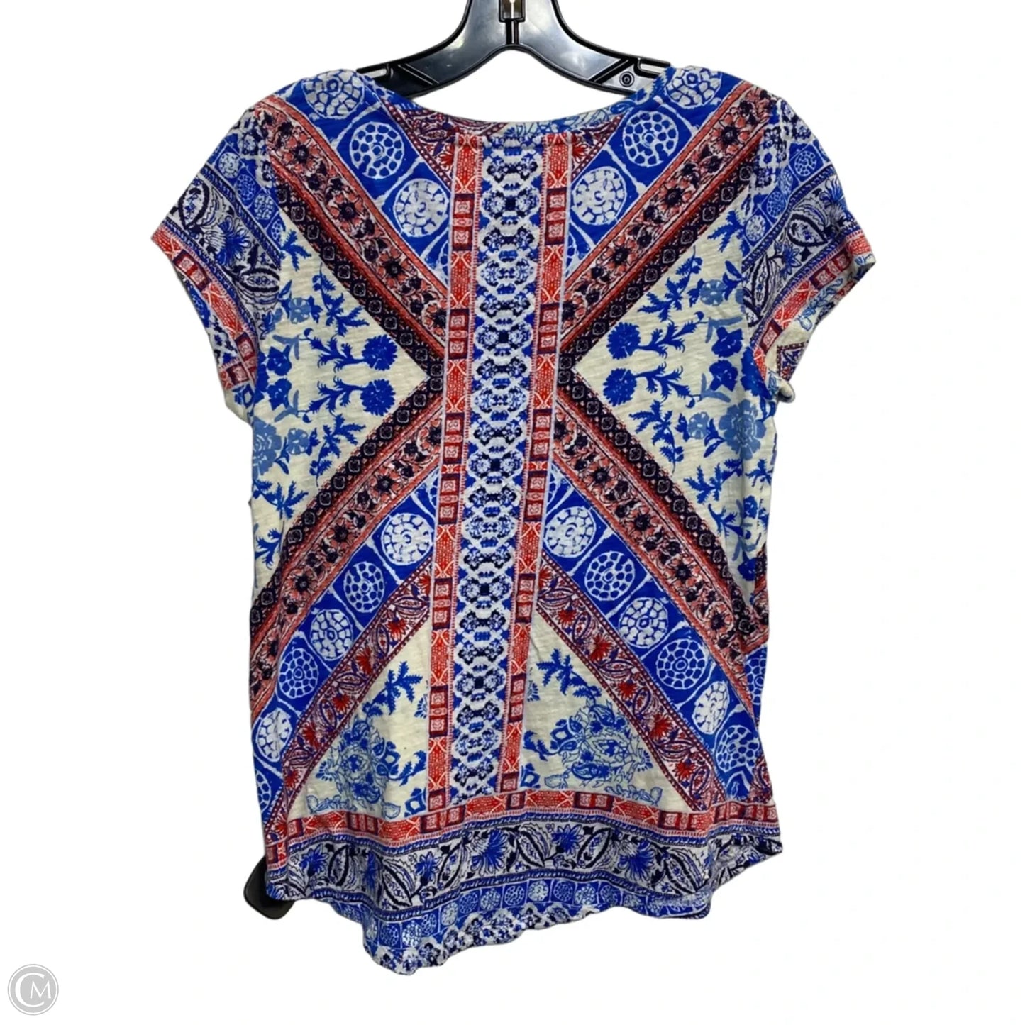 Top Short Sleeve Basic By Lucky Brand In Blue, Size: S