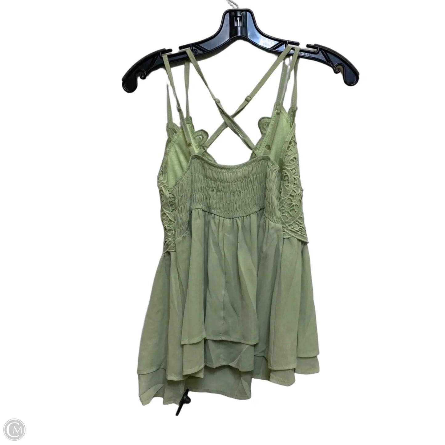 Top Sleeveless By Feager In Green, Size: S