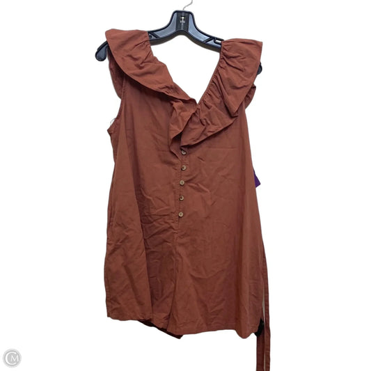 Romper By Miou Muse In Orange, Size: L