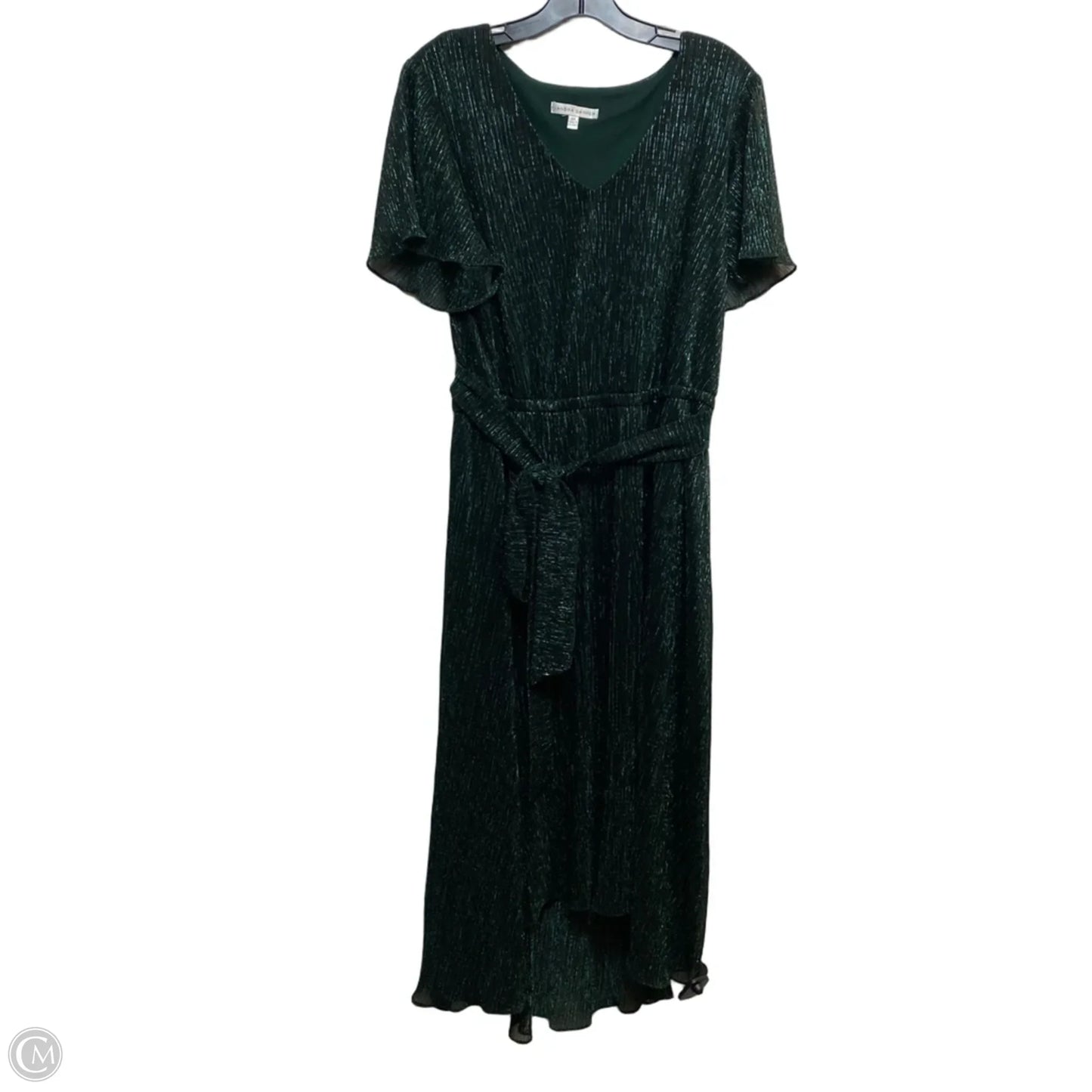 Dress Casual Midi By Sandra Darren In Green, Size: 2x